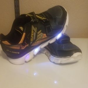 Skechers Super Z Strap Light Up Sneakers